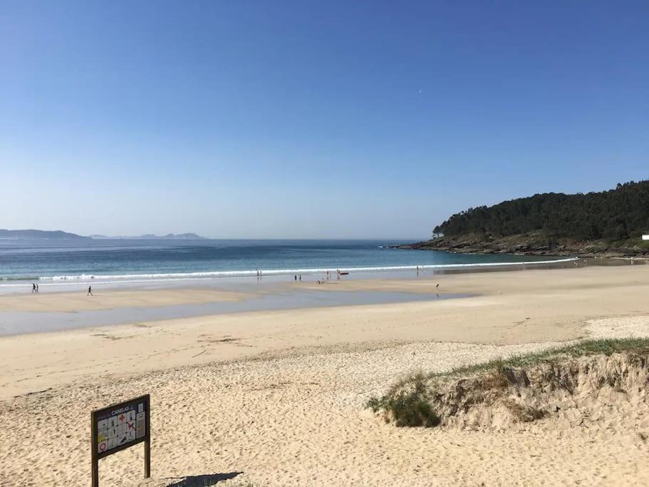 Precioso Apartamento Con Terraza Y Piscina En Portonovo-Sanxenxo Luaran gambar