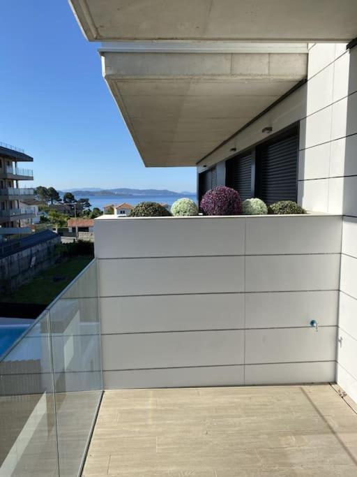 Precioso Apartamento Con Terraza Y Piscina En Portonovo-Sanxenxo Luaran gambar